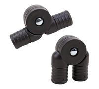 SaiDian 2 connettori adattatori per tubo per sedia in rattan, facili da installare, per casa, spiaggia e campeggio, in plastica, pieghevoli, per uso universale