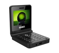 SAIET Be Flip Telefono 4G Compatto e Funzionale, Dual SIM con Doppio Display a Colori e Fotocamera, Flip Phone Dotato di Bluetooth, Sveglia e Torcia, con Audio e Video player Integrato - Nero