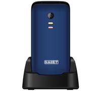 SAIET - Cellulare per Senior Facile e Intuitivo da Usare SCUDOtre - Telefono per Anziani con Tasti e Caratteri Grandi - Audio Amplificato e SOS - Blu