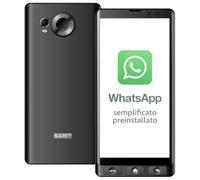 SAIET - Cellulare Smart Senior STS600 MAX Per Anziani 4G e Bluetooth - Tasti e Lettere Grandi - Custodia Protettiva Inclusa - Smartphone con Whatsapp e SOS