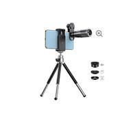 Saiet Kit SMART ZOOM kit fotografico Smartphone 4 obiettivi Cavalletto TravelBag