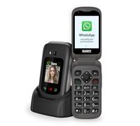 SAIET - Link 4+ Cellulare Smart Senior Per Anziani 4G e Bluetooth -Tasti e Lettere Grandi - Smartphone con Whatsapp e SOS - Nero