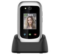 Saiet Prime GPS cellulare 4G a conchiglia per anziani Tasto SOS e Base ricarica