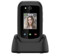 Saiet Prime GPS cellulare 4G a conchiglia per anziani Tasto SOS e Base ricarica