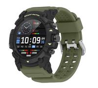 SAIET - Smartwatch W4RR1OR con Funzioni GPS, Chiamate e Messaggi - Orologio Digitale in Vetro Temperato Waterproof - Smartwatch Sport - Verde