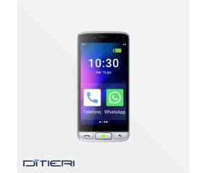 SAIET STS502 4G 5'' - SMARTPHONE ANZIANI, ANDROID, WHATSAPP, TASTO SOS - BIANCO [EEK: A]