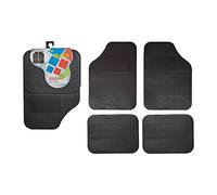 Saife 140944 Tappeto in Gomma e PVC per Auto, 4 Pezzi, Nero