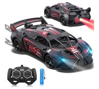 SAIFILI Bugetti Macchina Telecomandata per Bambini 3-12 anni Modellino RC Car, 1:18 Auto Telecomandata Bambino con Spray, Batteria Ricaricabile, Luce LED, Natale Compleanno Regalo per Ragazzi, Rosso