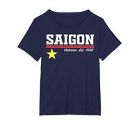 Saigon/Ho Chi Minh City Vietnam Maglietta, Donna Plus-Size, Navy, 6X