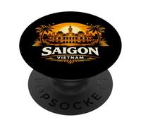 saigon, vietnam, tramonto, orizzonte, viaggiare, disegno, ho, chi, minh, città PopSockets PopGrip Adesivo