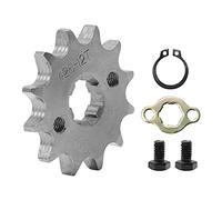 Saihisday Pignone per catena 428, 12 denti, 17 mm, pignone anteriore del motore, compatibile con ATV da 50 cc, 70 cc, 110 cc, 125 cc, 140 cc, 160 cc, quad, TaoTao, Roketa Sunl (12T, 17 mm)