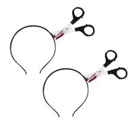 SAIIURV 2 Pezzi Cerchietto per Halloween, Fascia per Capelli di Halloween con Cesoie Insanguinate Nella Testa, Oggetti di Scena Horror, Accessorio per Capelli Horror, Articolo Scherzo Sanguinoso (2)