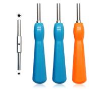 SAIIURV 3 Pezzi Gamebit Set di cacciaviti di sicurezza a doppia estremità, 3,8 mm, 4,5 mm, compatibile con NES, SNES, N64, Gameboy, Cartucce da gioco