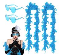 SAIIURV 4 Pezzi Boa Piume lenti a forma.