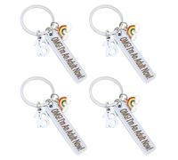 SAIIURV 4 Pezzi Portachiavi Idee Regalo Ragazzo 18°Compleanno Keychain Ciondolo Bambini per feste compleanno Porta Chiavi Cerniere Zaini Decori