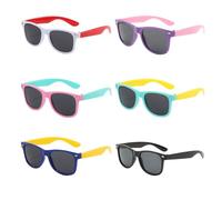 SAIIURV 6 Pezzi Occhiali da Sole per Bambini, Occhiali da Festa Spiaggia Accessori per Bambini Bambino Ragazzi Ragazze，Regalo Divertente per Feste di Compleanno (6)