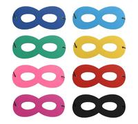 SAIIURV 8 Pezzi Feltro Maschera Occhi Bandit per Adulti Bambini, Ballo in Maschera da Bandito Mascherina Ladro Mascherine Ladri Maschere di Carnevale per Donna Uomo, Costume Maschera per Festa