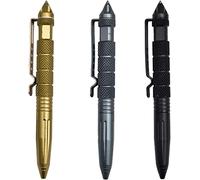 Saijer Penna di Autodifesa, 3 Pezzi 3 Colori Portatile Multifunzionale Tattica Autodifesa Tool con Rompi Vetro di Emergenza per Autodifesa Personale