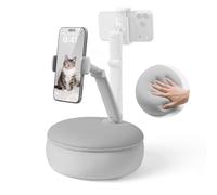 SAIJI Cuscino per telefono cellulare da letto, angolo regolabile, altezza regolabile, supporto per guardare video su letto/divano/grembo, adatto per telefoni cellulari da 4,7 a 7 pollici (grigio)