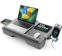 SAIJI Supporto per Laptop con Cuscino, supporto pc portatile, (grigio scuro)