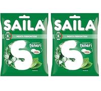 Saila - Confetti Alla Menta Piemontese, Confettini Teneri Senza Glutine, Incartati Singolarmente - 100 G (Confezione da 2)