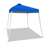 SAILARY Tenda a baldacchino con chiusura centrale, gambe oblique, zaino, facile parasole per esterni, per eventi, feste, campeggio, 20 x 20 cm (blu)