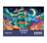 Sailboat AdventureProfessional-Grade Jigsaw Puzzles for Adults A Demanding 1000-Piece (Advanced) Challenging Puzzle Games Experience - Serves As An Excellent And Enjoyable Gift for Adults And Kids Ag