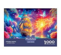 Sailboat FantasyIntricate 1000-Piece Jigsaw Puzzles for Adults Presenting A World of Challenging Puzzle Games - These Stand As The Premier Gift Jigsaw Puzzles for Adults And Kids Age 12 Years Up 70x5