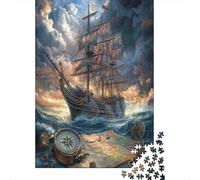 Sailboat Puzzle 1000 Pezzi, Geografia Mentale, Esperienza Tattile, Opera Conversazionale 1000pcs (75x50cm)