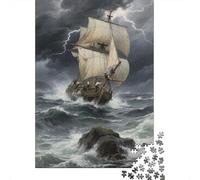 Sailboat Puzzle 1000 Pezzi Per Collezionisti, Ship Mindfulness Attiva, Progetto Condiviso, Elemento Stilistico 1000pcs (75x50cm)