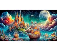 sailboat Puzzle da 1000 pezzi Cartone 100% riciclato Giochi di puzzle stimolanti 75x50cm/1000pcs