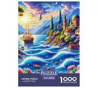 Sailboat, Puzzle Da 1000 Pezzi, Esperienza Artistica Che Trasforma Il Risultato Finale in Un Elegante Capolavoro Murale, Decorazione Raffinata Per Abbellire Gli Spazi Interni, Adatto A Partire Dai 12