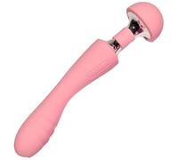 SaiLiN Vibratore Doppia Testa AV con Vibrazione Regolabile, Massa per Don per Relax e Benessere Vida Intima, Giocattolo Adulti Silicone Sicuro