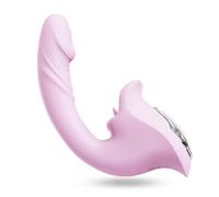 SaiLiN Vibratore per Don Estensibile con 7 Modalità di Vibrazione, Massa Elettrico per Relax e Benessere Vida Intima, Giocattolo Adulti Silicone Sicuro