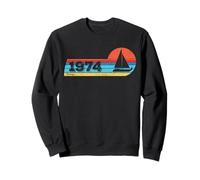 Sailing barca a vela nato nel 1974 compleanno Yachting Vela Felpa