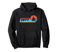 Sailing barca a vela nato nel 1977 compleanno Yachting Vela Felpa con Cappuccio