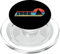Sailing barca a vela nato nel 1982 compleanno Yachting Vela PopSockets PopGrip per MagSafe