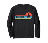 Sailing Barca a Vela Nato nel 1984 Compleanno Yachting Vela Maglia a Manica