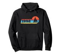Sailing barca a vela nato nel 1992 compleanno Yachting Vela Felpa con Cappuccio