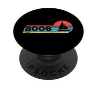 Sailing barca a vela nato nel 2006 compleanno Yachting Vela PopSockets PopGrip Adesivo