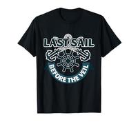 Sailing Bridal Humor Last Sail Before The Vela Party Design Maglietta
