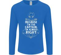 Sailing Captain Narrow Boat Barge Sailor Uomo Long Sleeve T-Shirt