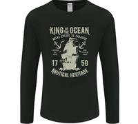 Sailing King Of The Ocean Sailor Boat Uomo Long Sleeve T-Shirt