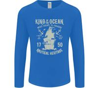 Sailing King Of The Ocean Sailor Boat Uomo Long Sleeve T-Shirt