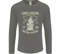 Sailing King Of The Ocean Sailor Boat Uomo Long Sleeve T-Shirt