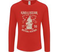 Sailing King Of The Ocean Sailor Boat Uomo Long Sleeve T-Shirt