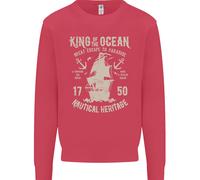 Sailing King Of The Ocean Sailor Boat Uomo Sweatshirt Jumper