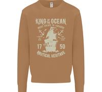 Sailing King Of The Ocean Sailor Boat Uomo Sweatshirt Jumper