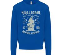 Sailing King Of The Ocean Sailor Boat Uomo Sweatshirt Jumper