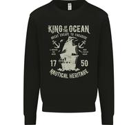 Sailing King Of The Ocean Sailor Boat Uomo Sweatshirt Jumper